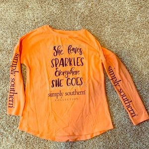 Orange Simply Southern Sweatshirt